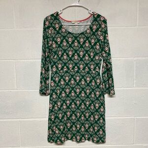 Boden Green Floral Dress